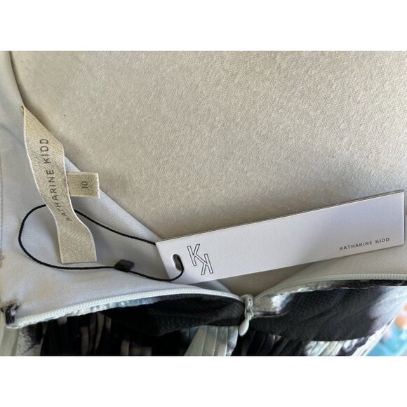 Katharine Kidd NWT $325 silk pleat skirt Size 10 high waist fairy Goth Whimsy - Picture 9 of 9